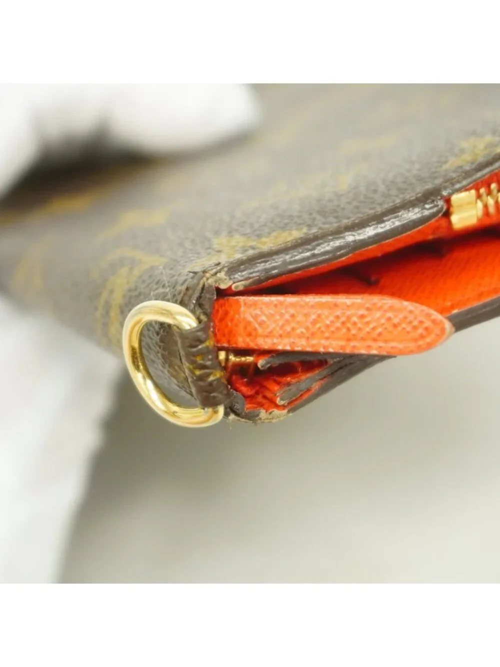 Louis Vuitton Wallet Monogram Portefeuille Insolite Brown Orange